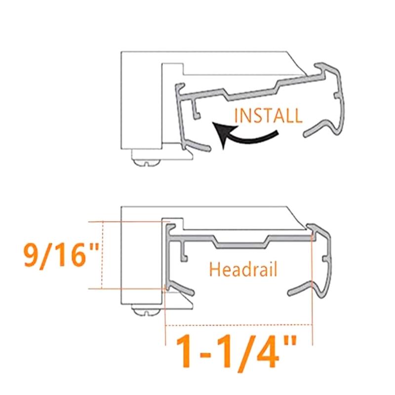 Pack of 6 Portable Blinds Shade Brackets Clip for 3/4Inch Shade Suitable for Honeycombs and Cellular Window Treatments