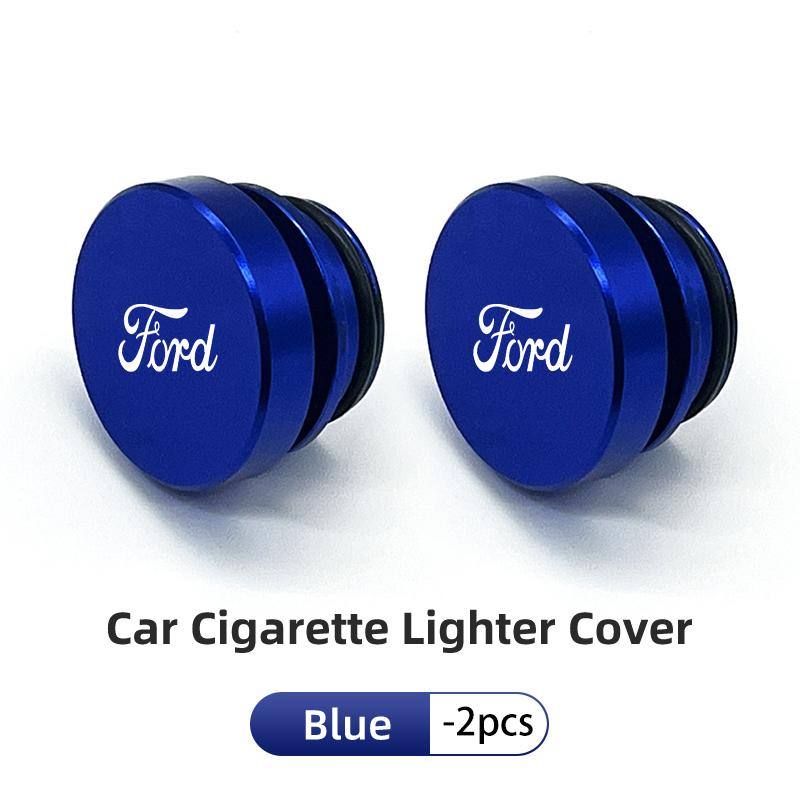 For Ford Car Cigarette Lighter Cover Metal Waterproof Anti Dust Interior Plug Focus Mk2 Mk3 Mk4 Fiesta Ranger Mondeo S-MAX Kuga
