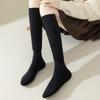 Einfache Vintage Coole Weiche Stulpen Socken Garn Gestrickt Trendige Sport Freizeit Vielseitig Vier Jahreszeiten Unifarbene Socken