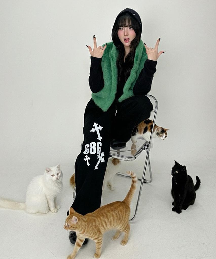 Nasyujeueol [Non-Fleece][Fleece] 686 Wide Pants 2 Colors