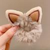 Herbst & Winter Neue Kinder Fleece Haargummis: Süße Katzenohren-Gummibänder, Hochelastische & Nicht-schädigende Warme Haaraccessoires für Mädchen