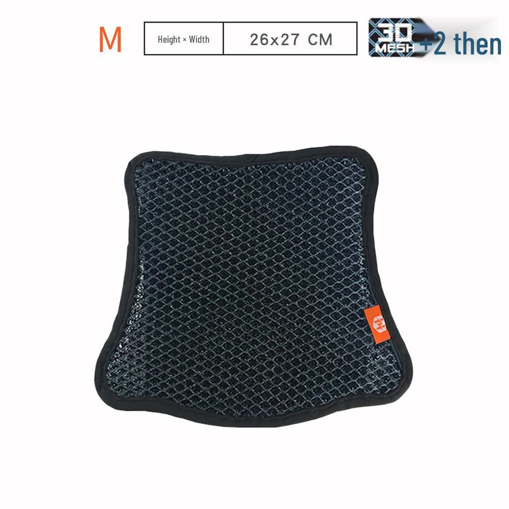 Breathable Motorcycle Seat Cover: Sun Protection & Heat Insulation Mesh Cushion for Cool Summer Comfort