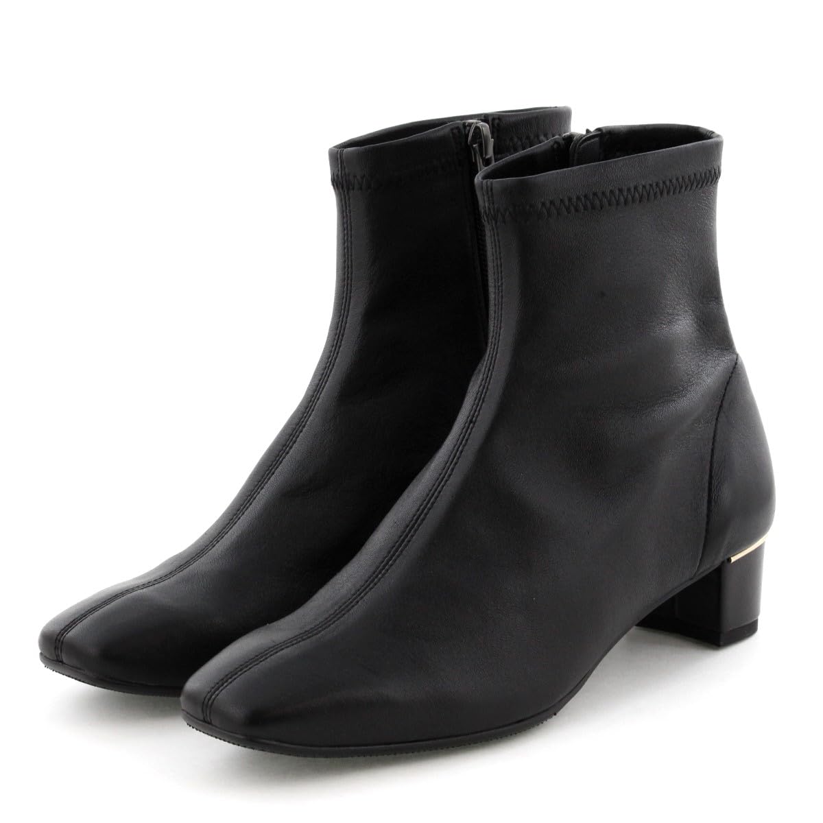 

heel sheep leather stretch black 235 HIMIKO/Himiko/4cm boots/631401 чорний