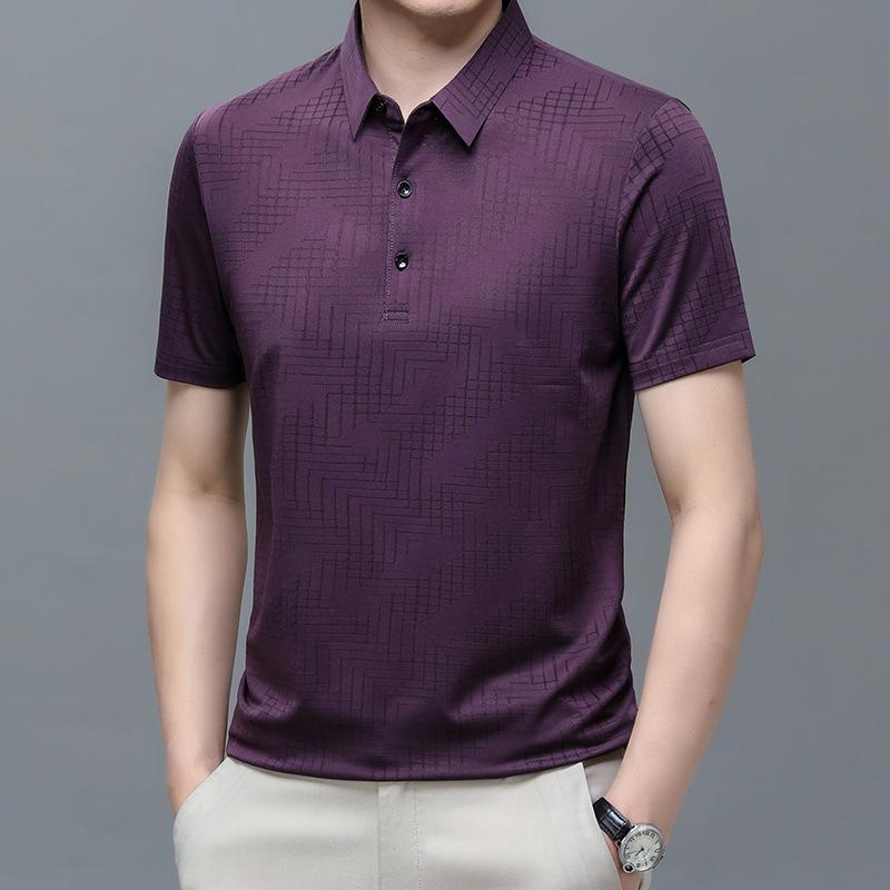 

Рубашка поло мужская с коротким рукавом и скрытым отделением, без железных лацканов, футболка с коротким рукавом, средне-зеленый тренд, корейская версия одежды 4XL