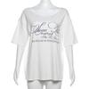 2KWEIRD  Casual Relax Woman T-shirt Letter Women Hot New Versatile Street Atmosphere Style Fashionable Chick Summertime Tops