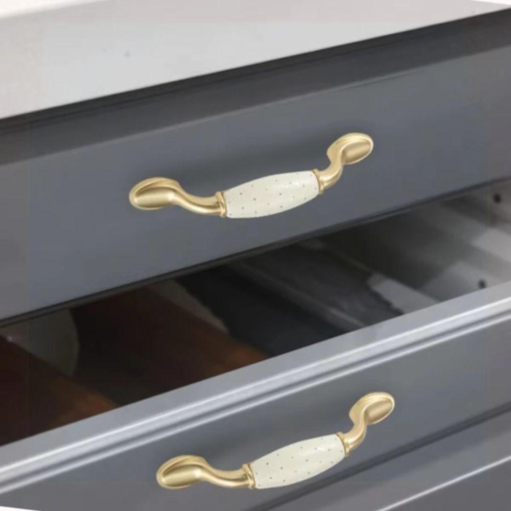 Vintage Furniture Handle Wear Resistant Drawer Knobs Durable Wardrobe Door Pulls  Shoe Cabinet