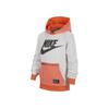 Nike Sweat à capuche avec imprimé lettre Hauts pour enfants Orange Gris DD7236-902