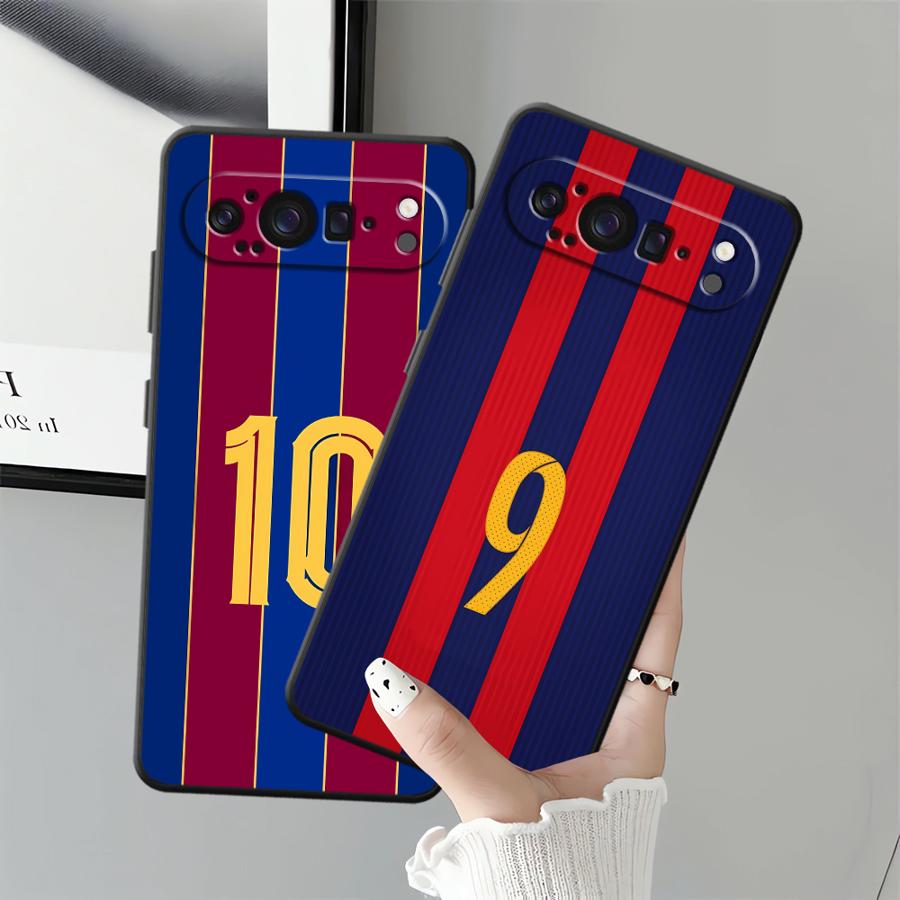 FootBall SuperStar Number Phone Case for Google Pixel 6 7 8 Pro 8a 7a 6a 10 9 Pro XL 9a Soft Shell