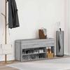 vidaXL Schuhbank Grau Sonoma 102x30,5x45 cm Holzwerkstoff
