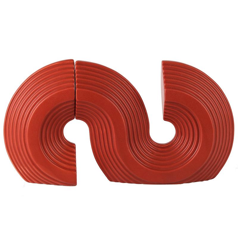 

Простой современный абстрактный арт S-образный декоративные украшения гостиная модель комната старинная полка спальня кабинет подставка для книг аксессуары