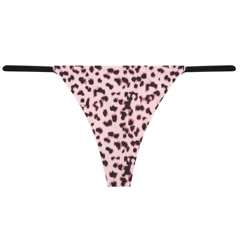 Leopardenmuster Eis Seide Nahtlos Niedrige Taille Damen Slips