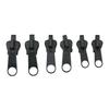 Black 6pcs Instant Zipper Universal Instant Fix Zipper Repair Kit Replacement Zip Slider Teeth Rescue New Design for DIY Sew