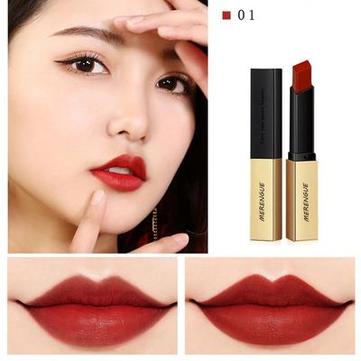 Tanabata Valentine's Day Hot Send Girlfriend Small Gold Bar Thin Tube Matte Matte Matte New Colour Lipstick Lasting Students Set