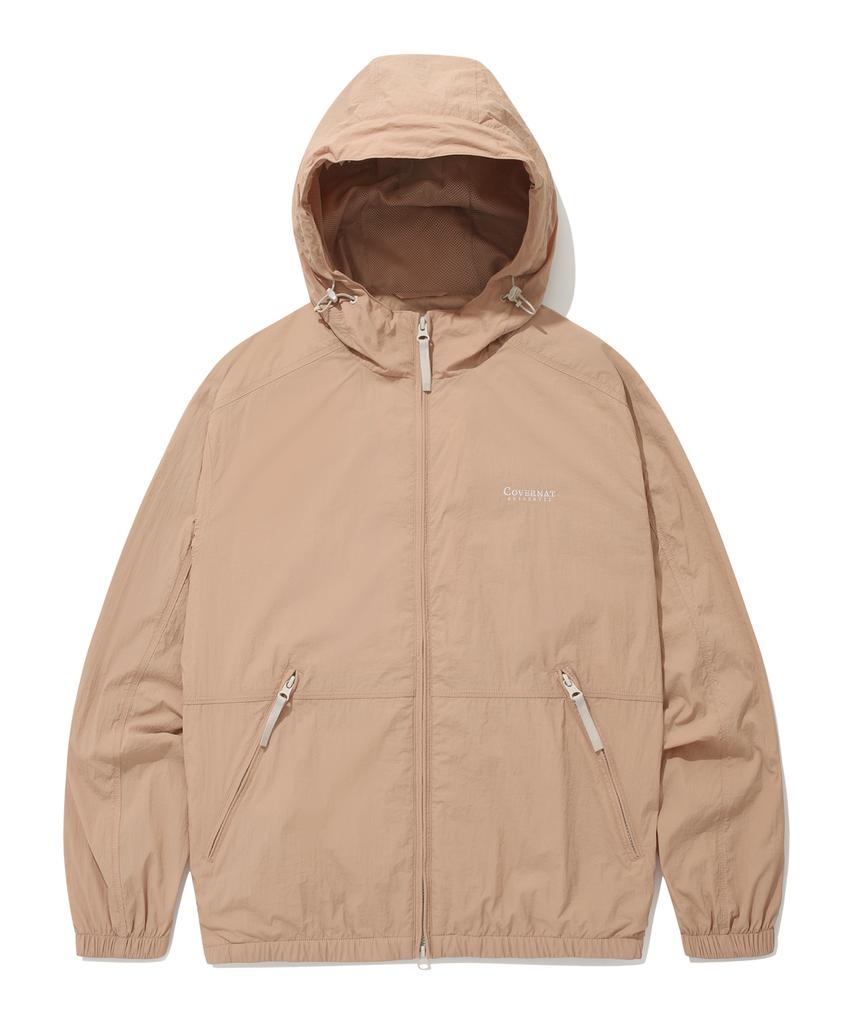 COVERNAT Comfy Nylon Windbreaker Jumper Salmon