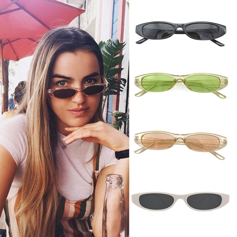 Retro UV375 Sunglasses for Women Fashion Shades Oval Sunglasses Small Frame Sun Glasses for Women & Men