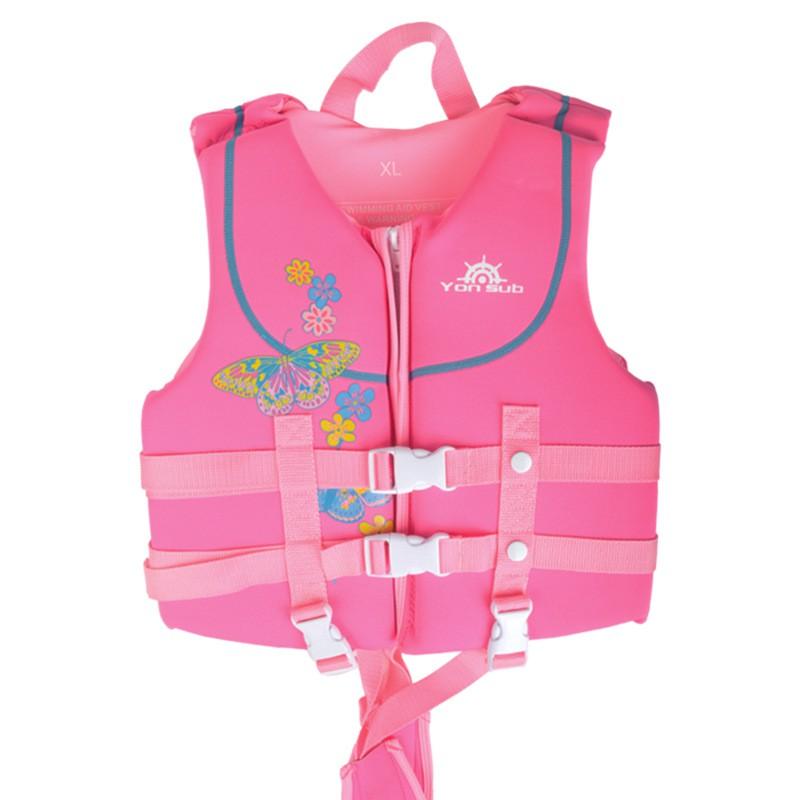 Kids Floating Vest Swim Aid Buoyancy Swimming Fishing Water Sports Child Safety Floatation Device Red Pink Blue