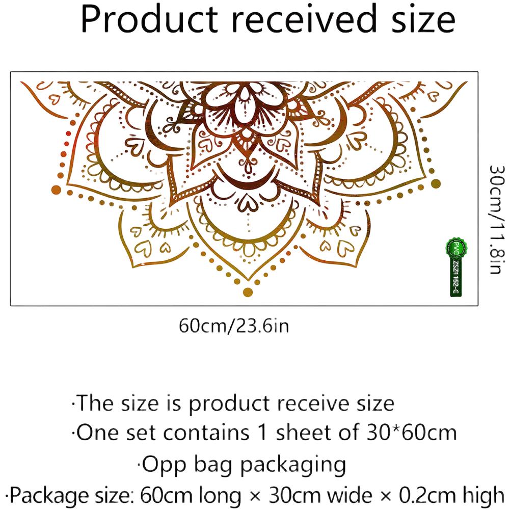 

Lotus Wall Sticker Mandala Wall Decal Repositionable C