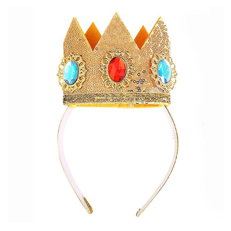 Cosplay Princess Crown Headband Custome Girls Halloween Carnival Party Role Suit Headwear Accessories