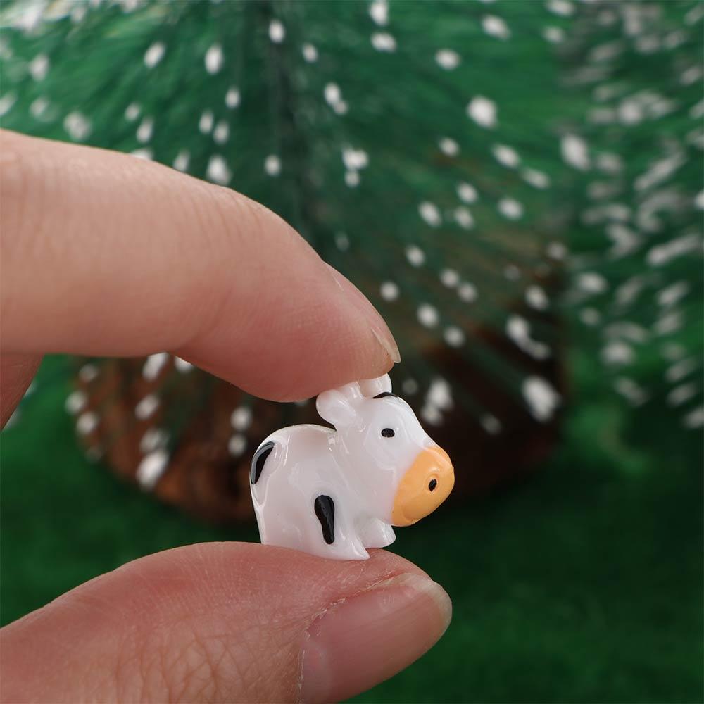 Cute Mini Animals Cow Home Decor DIY Accessories Micro Landscape Miniatures Fairy Garden Figurines