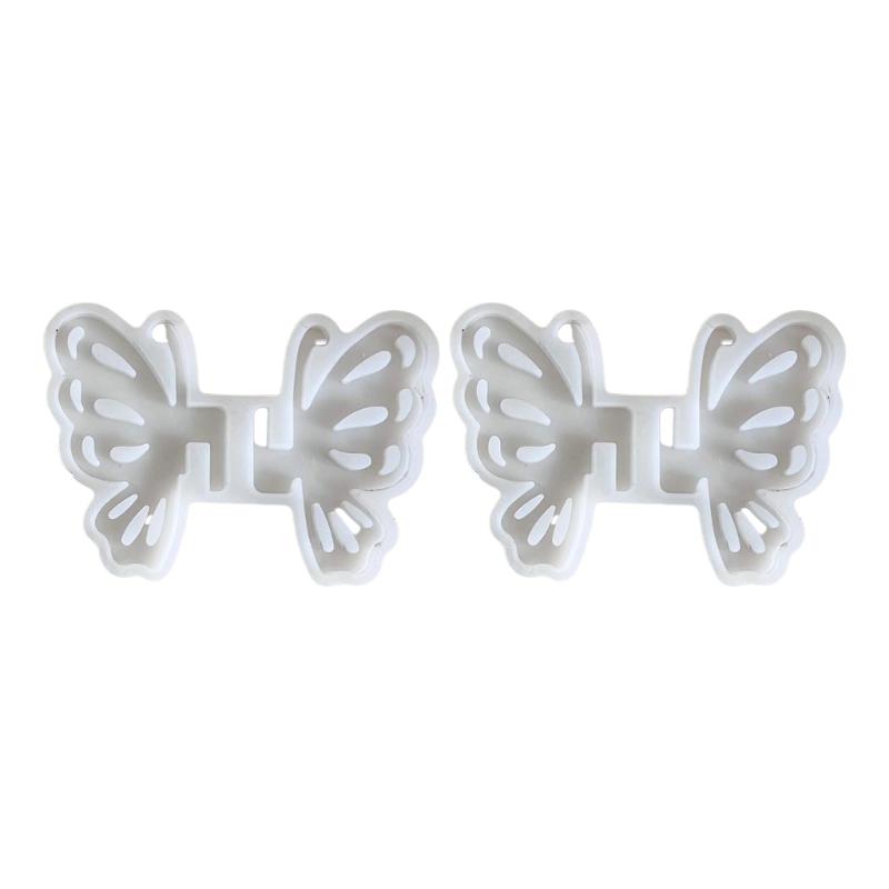 

2Pcs 3D Butterfly Shape Silicone Molds for Epoxy Resin Making Candle Soap Chocolate Fondant Molds Gypsum Silicone Molds 1
