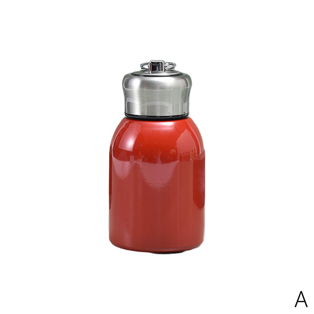 Portable Big Belly Vacuum Cup 300ml Compact Cup Leak-Proof Solid Color Travel Vacuum Flask Insulated Cup Water Bottle