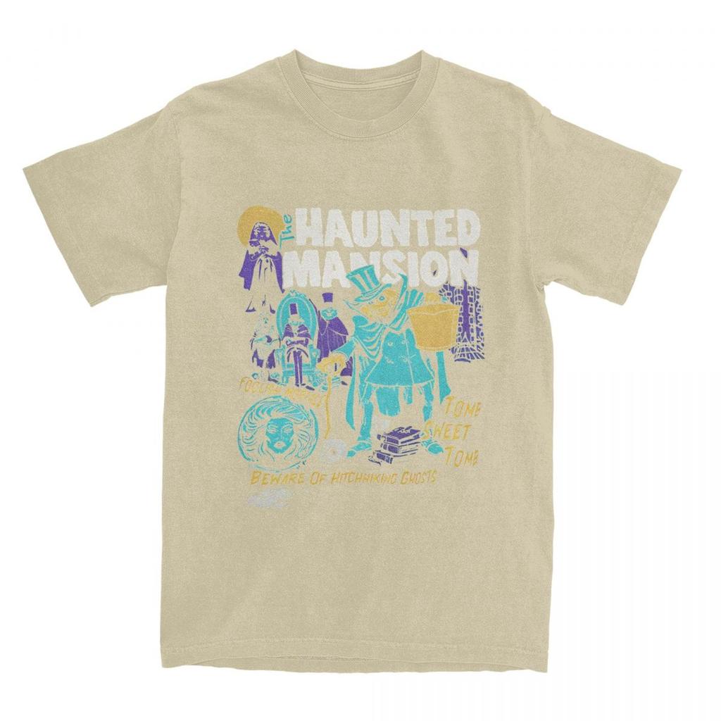 The Haunted Mansion Ghosts Halloween Spooky Month Spooky Season T Shirts for Men Women Cotton T-Shirts O Neck Tee Shirt