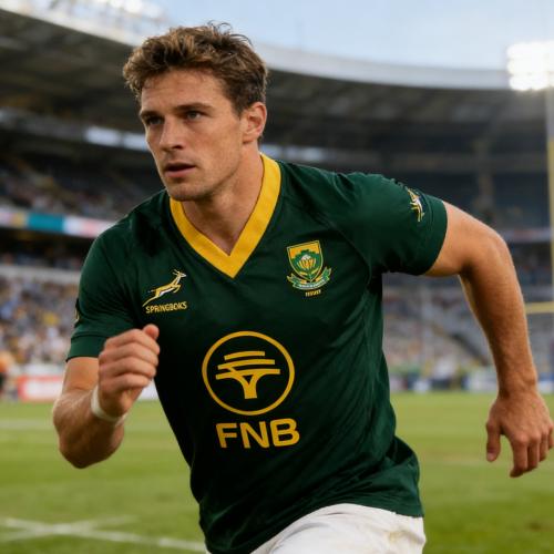 2026 Nuova Maglia da Rugby Springboks del Sudafrica Verde Oro Logo Protea T-shirt Asciugatura Rapida