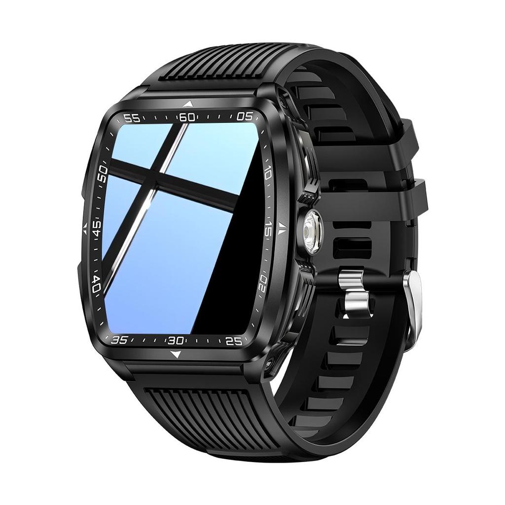 SmartWatch for Men 3ATM Waterproof with Call/LED Flashlight 2.02" HD Screen Smartwatch Compass Fitness Tracker HR/Blood Pressure Monitor Watch