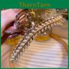 2023 New Style Acrylic Wheat Straw Hair Clip For Women Large Size High-grade Elegant Shark Clip Headwear