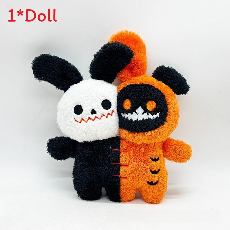 Halloween Ghost Pumpkin Plush Toy With Soft Short Hair For Holiday Decorations And Kids