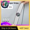 Car Stickers For Alfa Romeo 4Pcs Rubber Anti Collision Strip Car Door Rearview Mirror Protector Stickers For Alfa Romeo GT 147 4