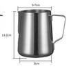 Edelstahl Milchaufschäumkännchen Silber Aufschäumer Kaffee Latte Behälter Metallkännchen Barista Tasse Kaffeezubehör Milchkännchen