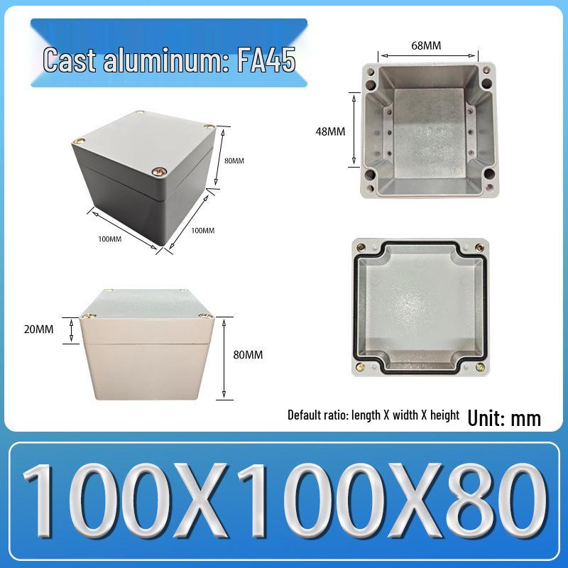 Outdoor Waterproof IP67 Aluminum Junction Box (Die-Cast Alloy, Terminal Security Sealing, FA3-1)