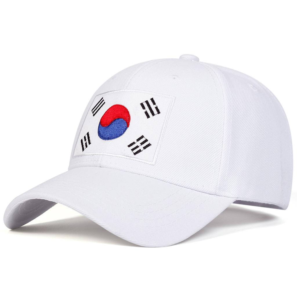 Unisex Korean Flag Embroidery Baseball Caps Men Women Kpop HipHop Spring Autumn Outdoor Snapback Casual Hats Sun Hat Gorros