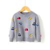 European and American children's clothing autumn and winter children's sweater boys' foreign cartoon trolley crew neck bottom pullover knitted sweater