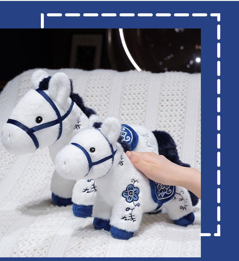 2026 Year of the Horse Zodiac Plush Mascot - Customizable Little Horse Doll for Company Annual Meeting Gifts