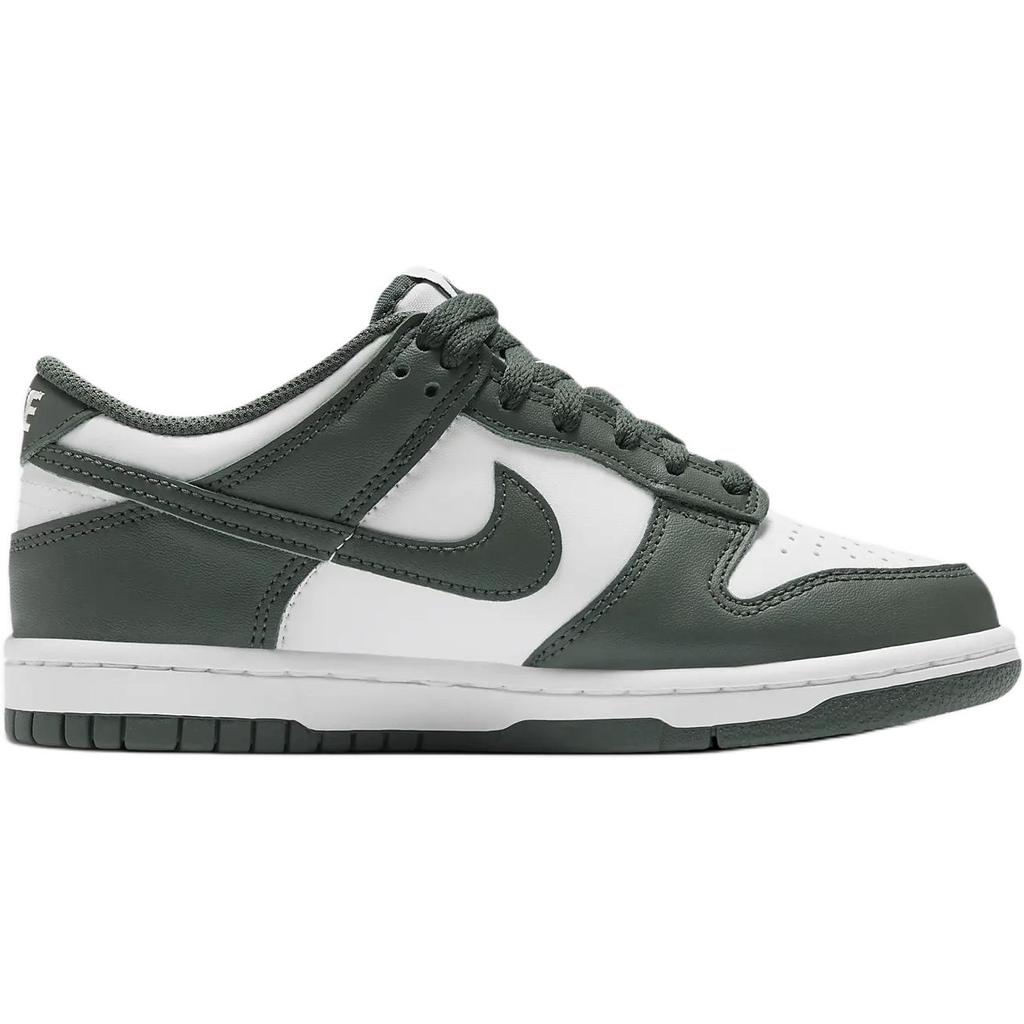 Nike Tênis Dunk Low GS Verde Vintage Infantil Branco FB9109-120