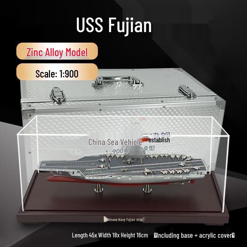 Zhongting 1:900 Fujian Aircraft Carrier Military Model