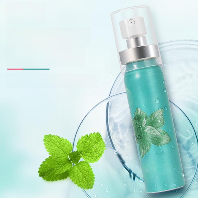 Peach Mint Long-Lasting Breath Freshener Spray - Portable Oral Spray for Bad Breath