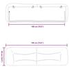 VidaXL Headboard Cushion, Reading Pillow with Zipper, Reading Cushion for Bed Bedroom, Blue 180 374606