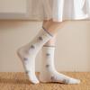 5 Pairs of Cute Socks for Girls, Mid-calf Socks, Trendy and Retro Lace, Students Wearing Long Socks for Girls