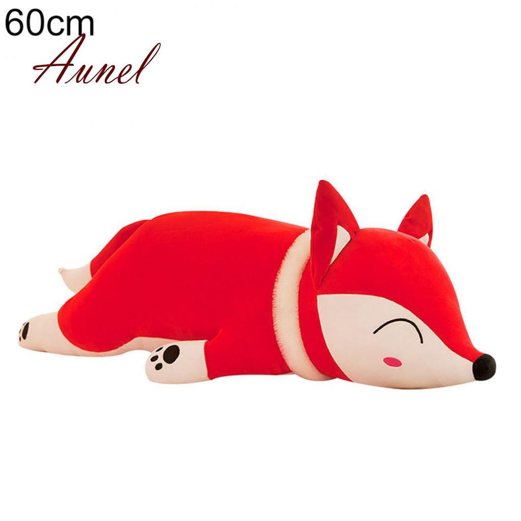 50/35/60Cm Cuddly Imitation Fox Soft Stuffed Toy Doll Sleeping Pillow Home