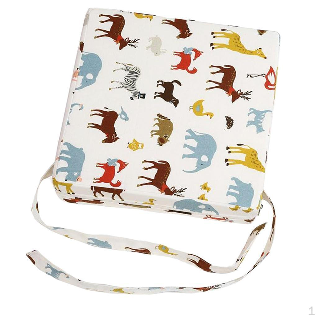 Faux Leather Children Kids Dining Chair Booster Cushion Baby Safe Seats Pad