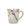 Kutani Ware Iwataya "Kutani Ware" Mug "Wild Cherry Blossom and Bird" K8-824