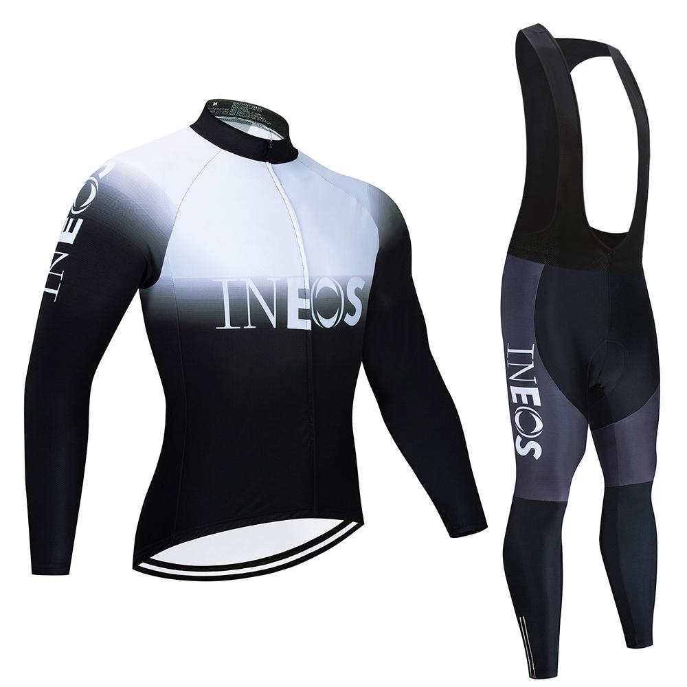 2026 Pro Cycling Jersey Autumn Riding Long Sleeves Men INEOS Cycling Bib Set Bicycle Clothing Spring MBT Breathable Bike Clothes