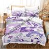 Set Biancheria da Letto Kpop Demon Hunters Singolo Gemello Matrimoniale Queen King Size Set Letto Saja Camere da Letto per Ragazzi Set Copripiumino Rumi Tuta Tre Pezzi