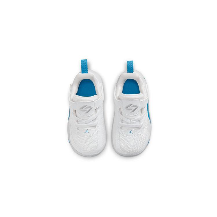 New Jordan Luka 1 Doncic 1st Generation Breathable Low-Top Performance Basketball Shoes White Blue Infant And Toddler DR6085-104