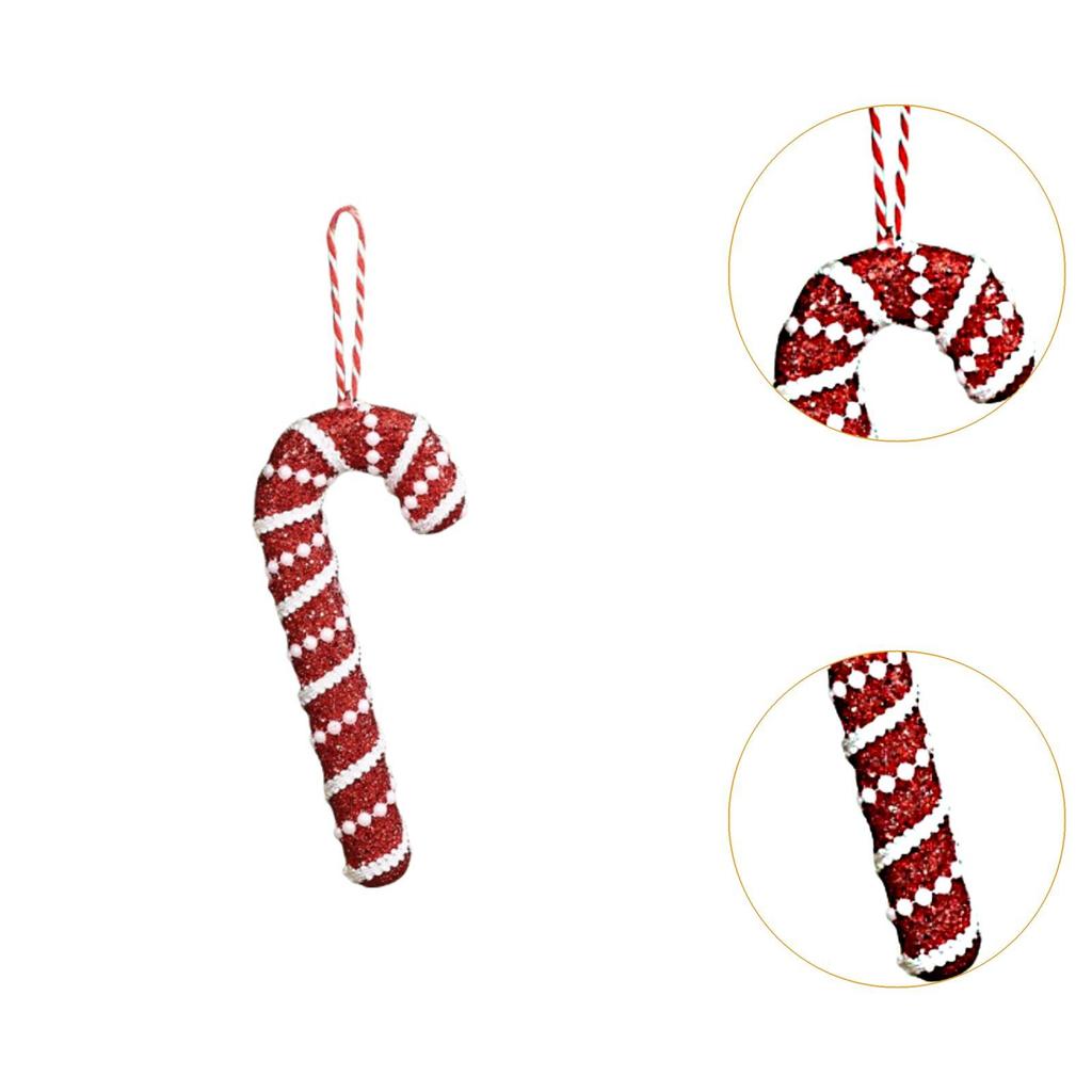 Cane Decorations, Xmas Decor ,with Hanging Loop ,Unique Christmas Ornament Xmas Pendant for Festival Birthday