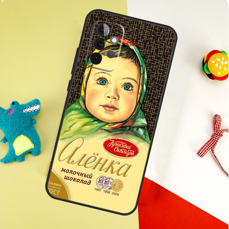 Russian Chocolate Alenka Case For Samsung Galaxy A54 A34 A24 A14 A12 A22 A32 A42 A52 A72 A52S A51 A71 A13 A53 Cover Samsung A32 4G