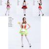 Elegant Women Oktoberfest Cosplay Costume German Beer Holiday Outfit Wench Dress